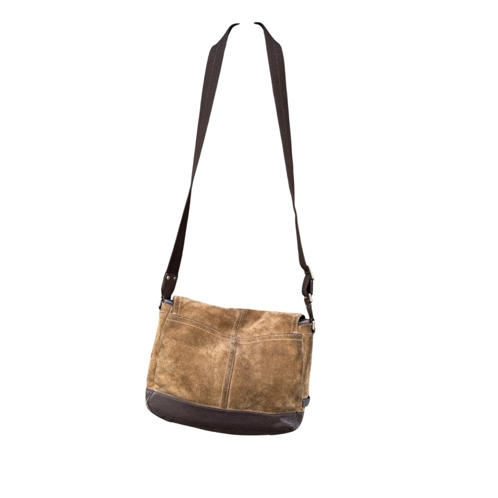 Coach Suede Messenger Bag F70416 | Brown Leather Crossbody | Unisex Vintage - Picture 17 of 17